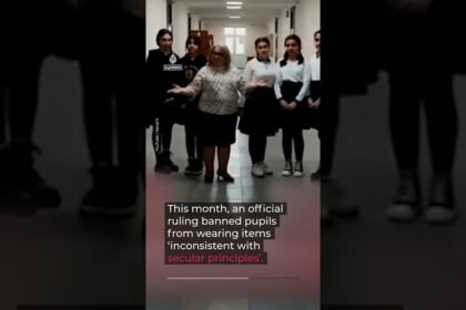 Hijabi students turned away from school in Azerbaijan | AJ #shorts