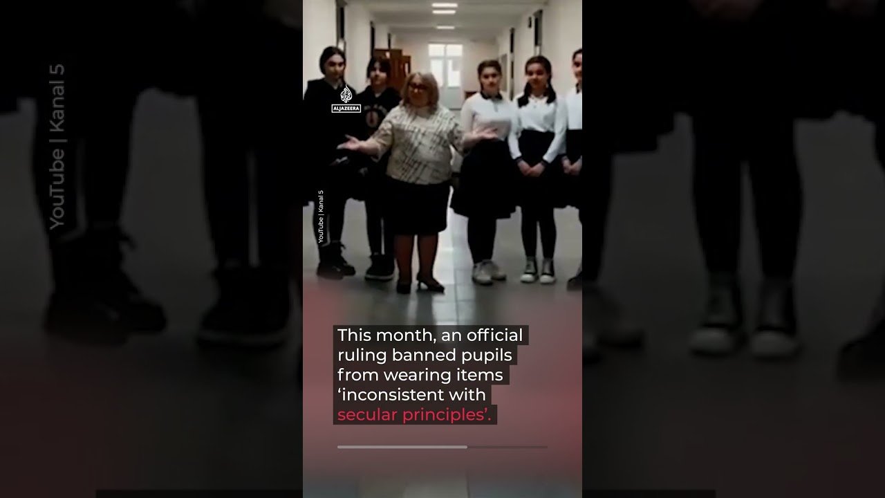 Hijabi students turned away from school in Azerbaijan | AJ #shorts