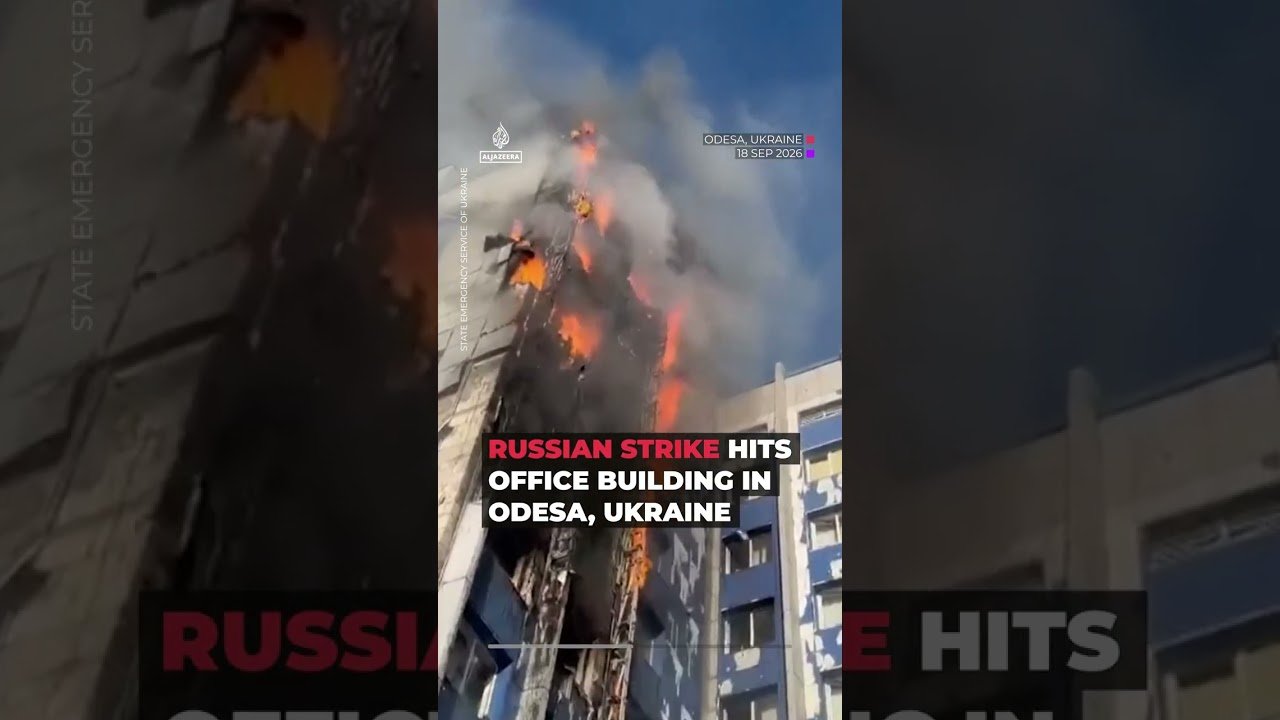 Russian strike hits office building in southern Ukraine