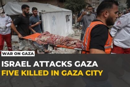 At least five killed in Israeli drone strike on Gaza City vehicle