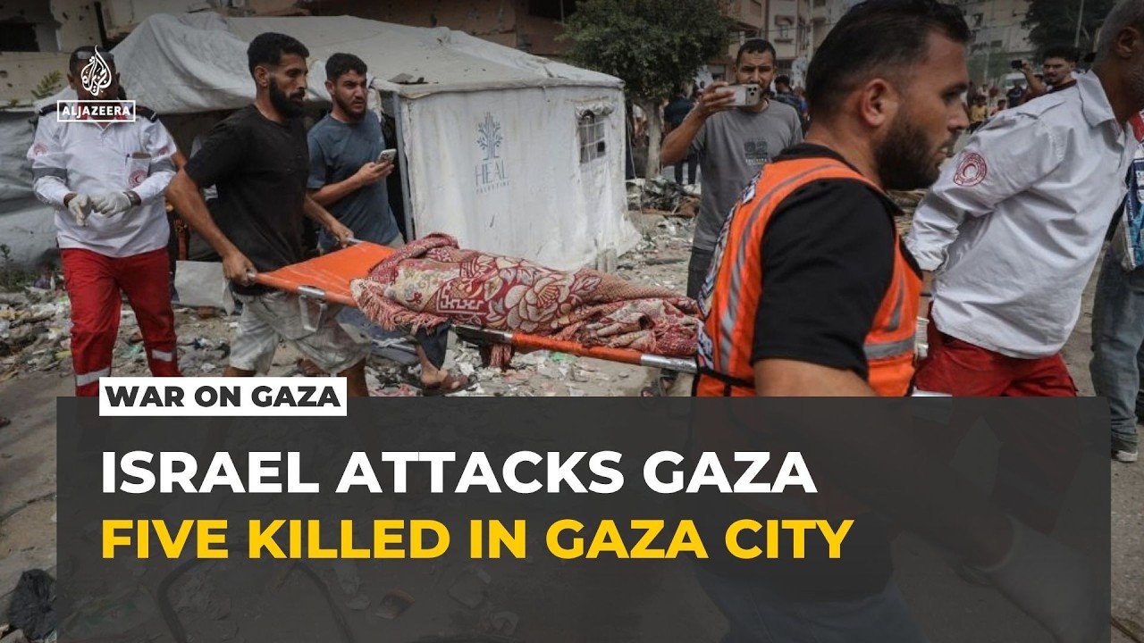 At least five killed in Israeli drone strike on Gaza City vehicle