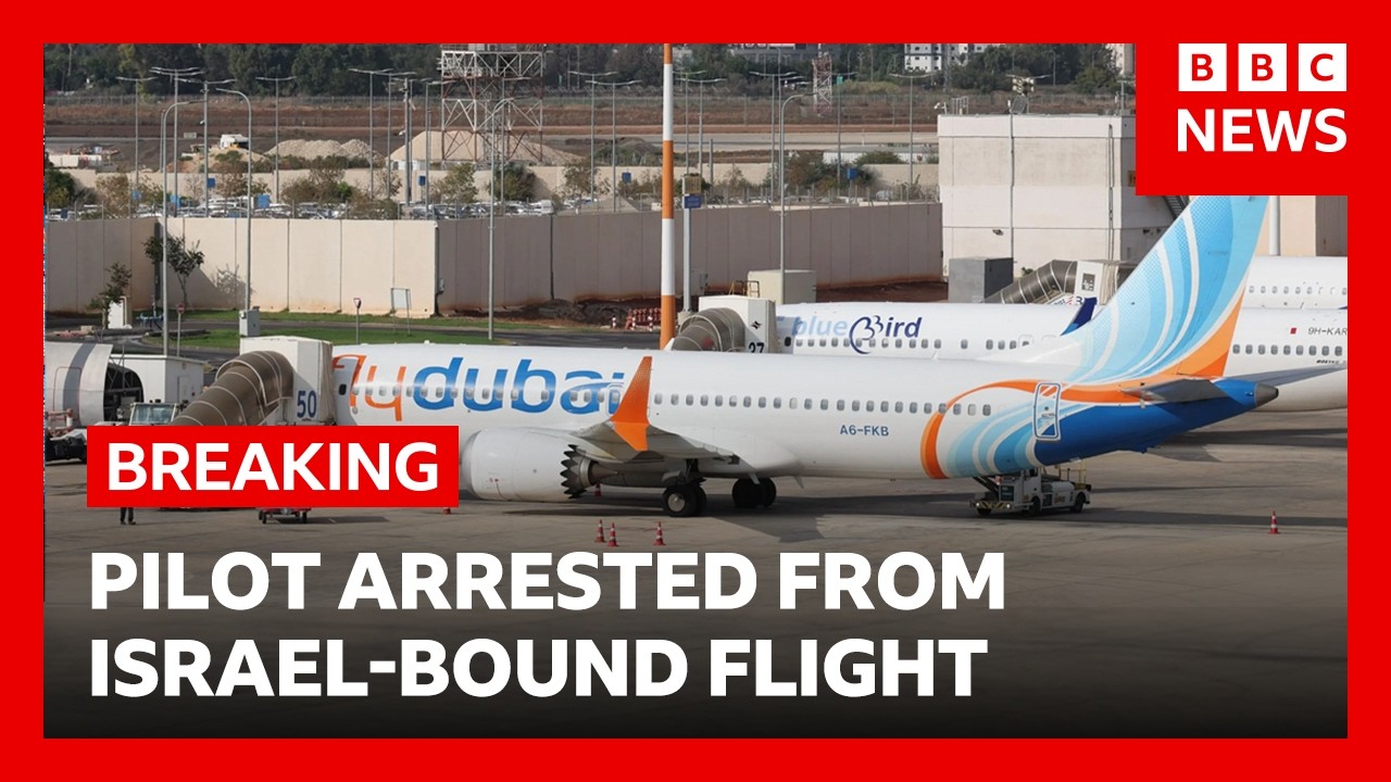 Netanyahu says pilot arrested after stabbing another pilot on Israel-bound plane | BBC News
