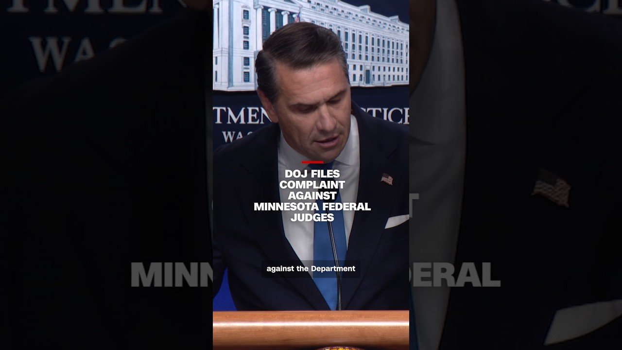 DOJ files complaint against Minnesota federal judges