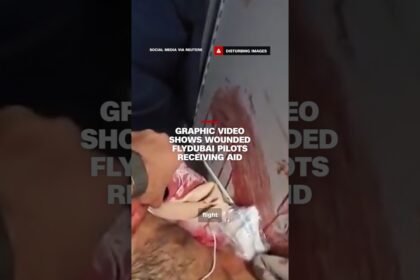 Graphic video shows wounded Flydubai pilots receiving aid