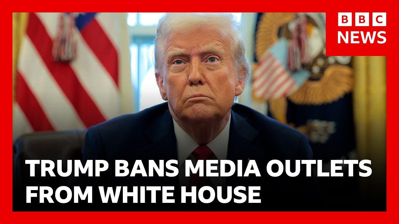 Trump bans CNN and Politico from White House for reporting "lies about administration" | BBC News