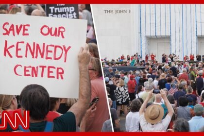 Protesters form human chain to save Kennedy Center after Trump's threats
