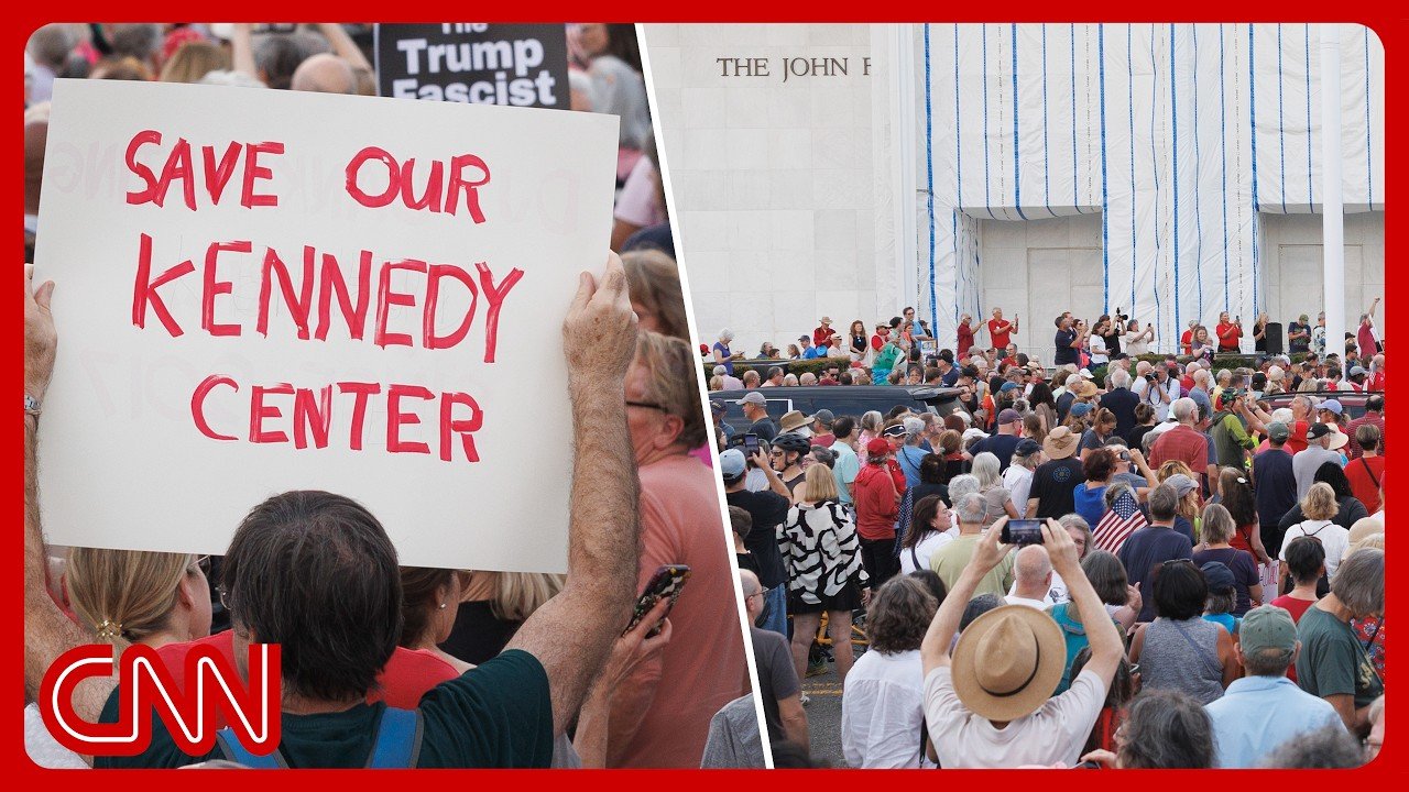 Protesters form human chain to save Kennedy Center after Trump's threats