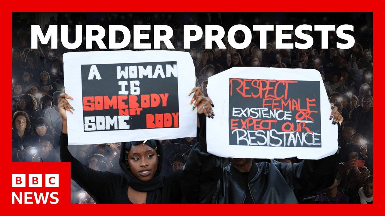 Murdered women in South Africa spark Johannesburg protests | BBC News
