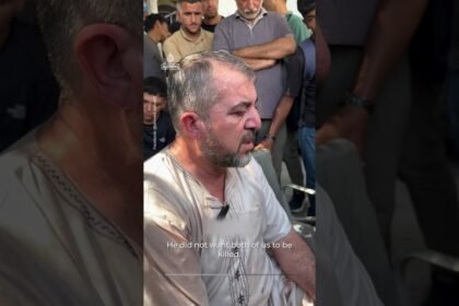 Gaza Health Ministry director mourns killing of son by Israeli forces