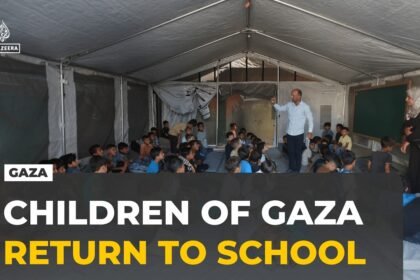 Gaza's children return to school after nearly three years of war