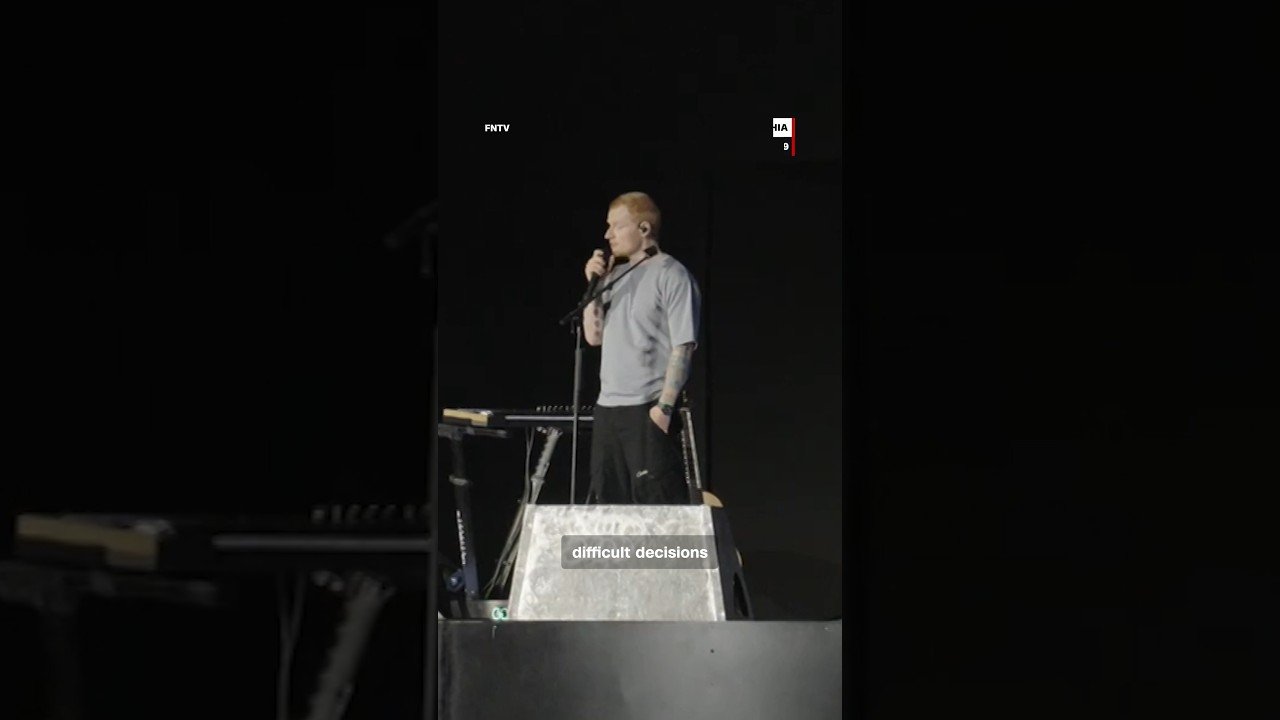 'I'm so, so sorry': Ed Sheeran speaks out at concert