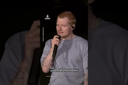 Ed Sheeran opens solo concert with comments about Gaza | AJ Shorts