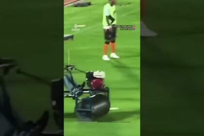 Former England and Tottenham star Andros Townsend run over by pitch roller | #AJ shorts