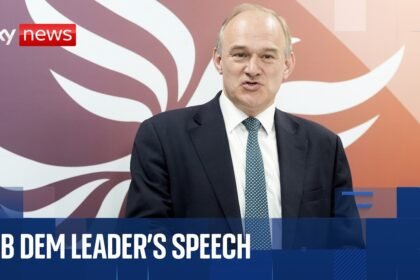 Ed Davey gives leader's speech at Liberal Democrat conference