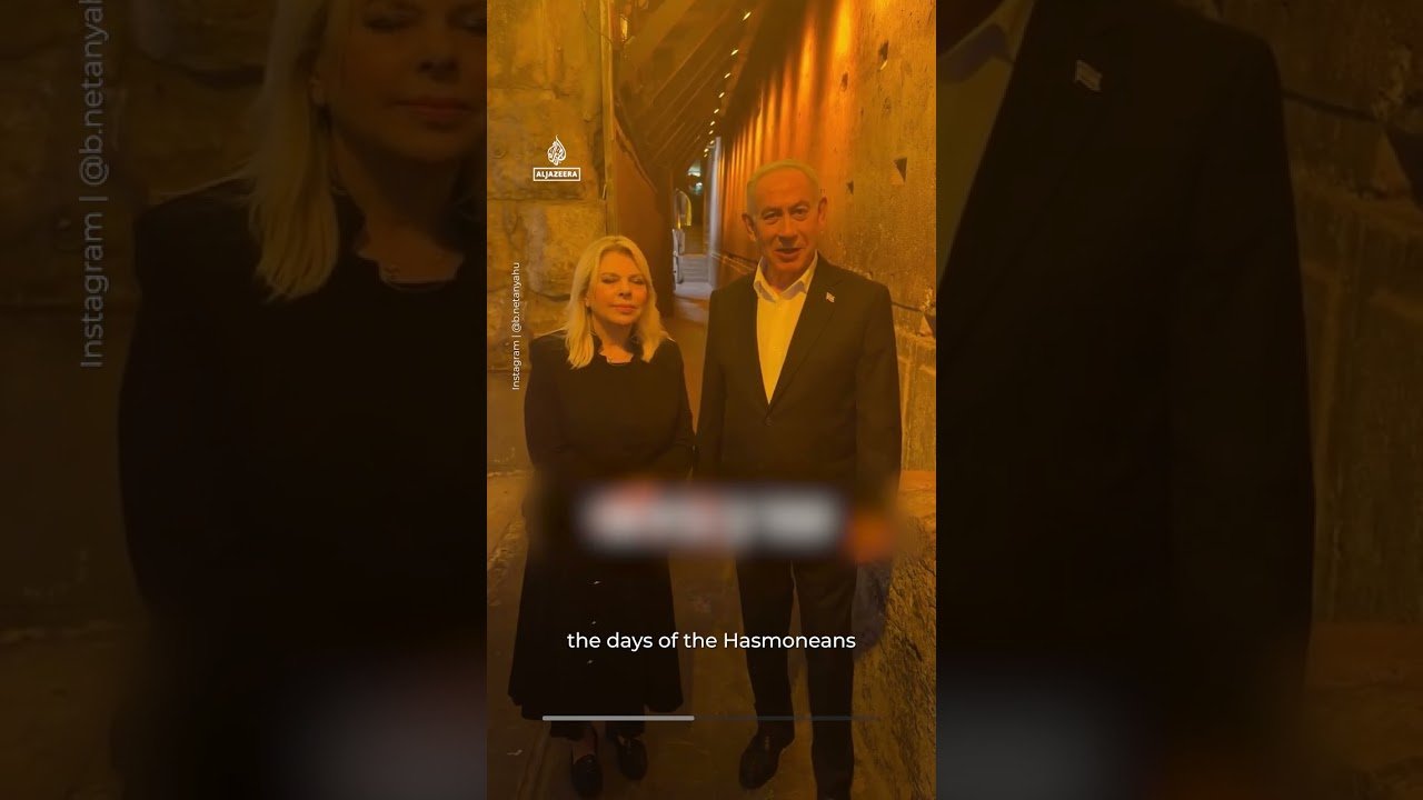 Netanyahu tours tunnels underneath Al-Aqsa Mosque compound