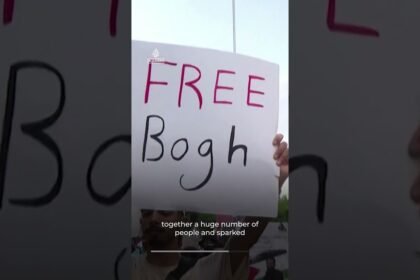 Hundreds protest in Tunisia for release of jailed Gaza flotilla activists | AJ #shorts