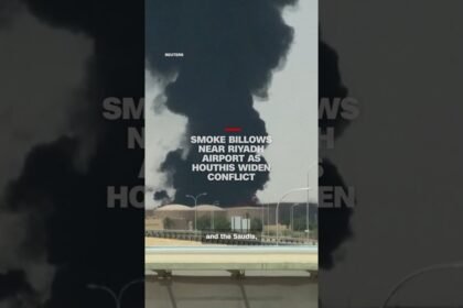 Smoke billows near Riyadh Airport as Houthis widen conflict