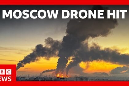 Largest attack on Moscow sees Ukraine fire hundreds of drones | BBC News