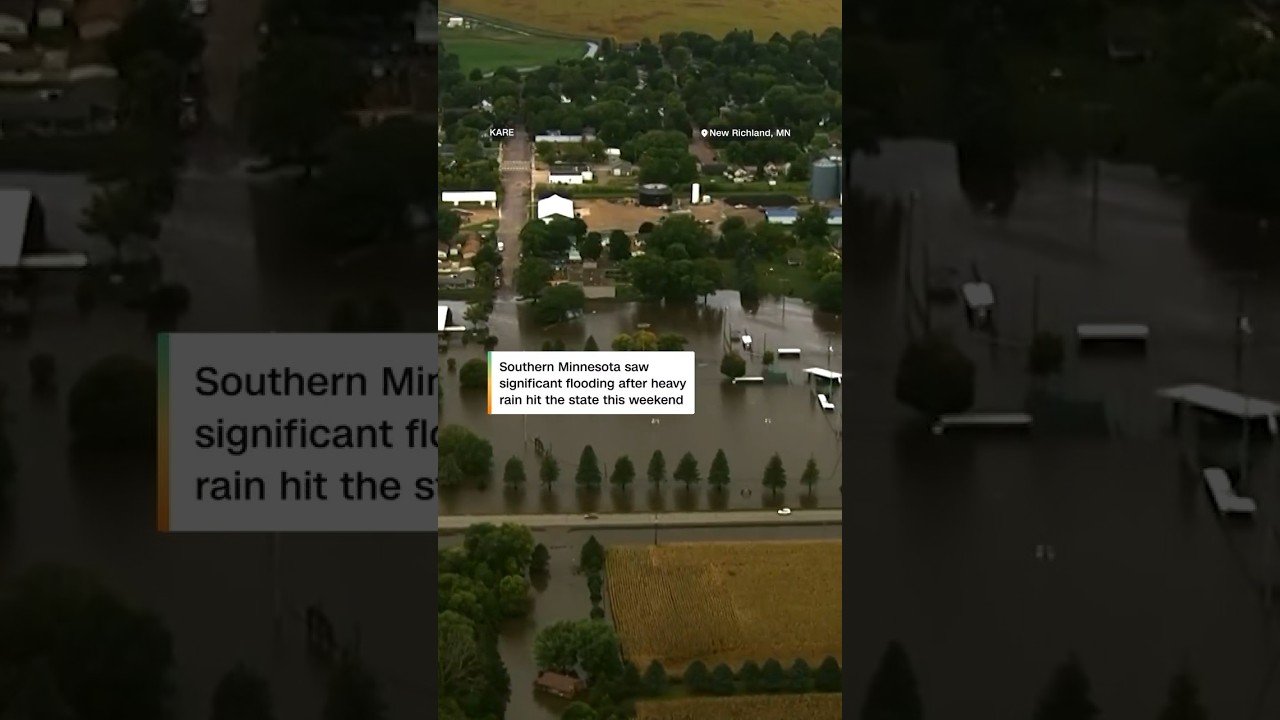 Heavy rain causes flooding in southern Minnesota