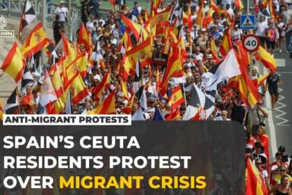 Spain's Ceuta residents protest as thousands of migrants remain stranded
