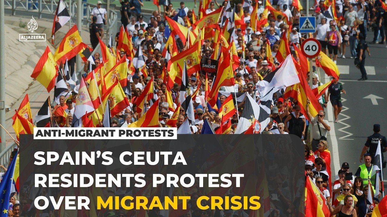 Spain's Ceuta residents protest as thousands of migrants remain stranded