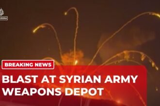Huge explosion rocks Syrian army weapons depot near Aleppo