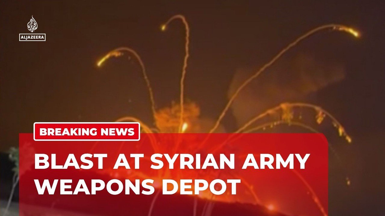 Huge explosion rocks Syrian army weapons depot near Aleppo