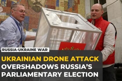 Ukrainian drone attack overshadows Russia’s parliamentary election as Putin’s party leads