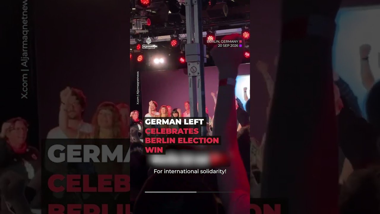 Germany’s Left Party celebrates Berlin election win | AJ #shorts