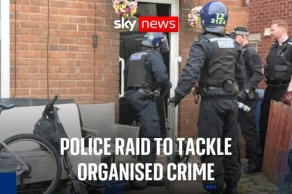 Sky News team witnesses police raid in Middlesbrough