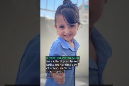 NFL player Azeez Al-Shaair honours another Palestinian girl killed by Israel | AJ #shorts