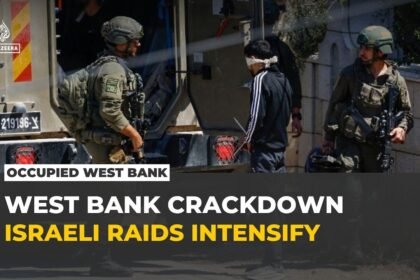 Israeli forces lay siege to West Bank town, detain at least 53 Palestinians
