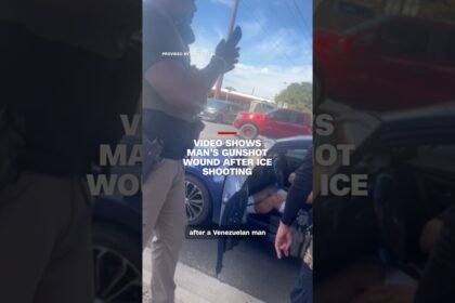 Video shows man's gunshot wound after ICE shooting
