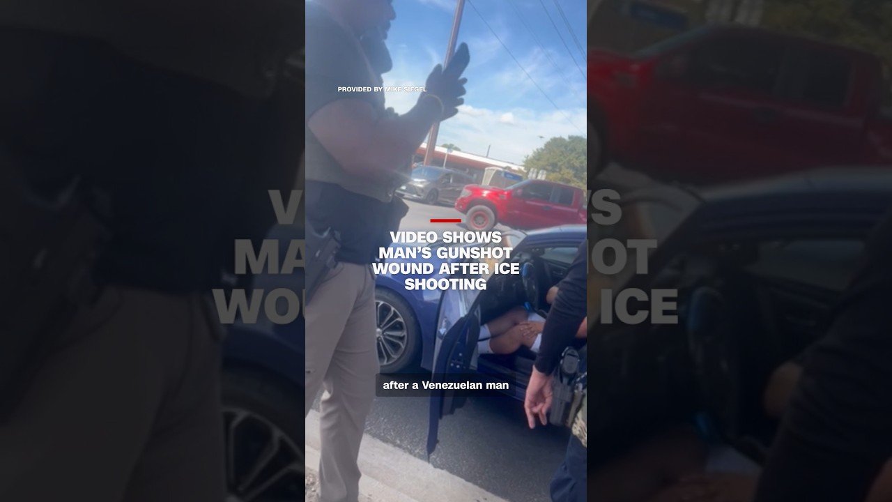 Video shows man's gunshot wound after ICE shooting