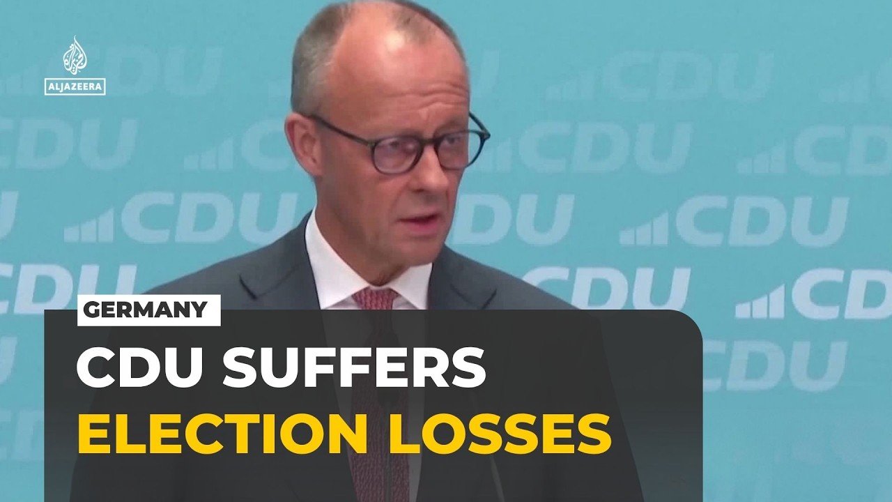 Germany's CDU suffers state election losses as Merz calls results a ‘disaster’