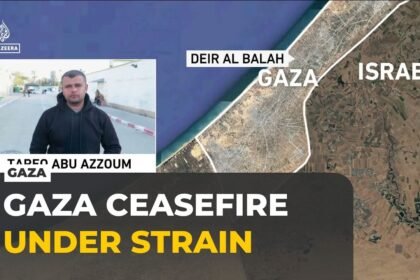 Gaza ceasefire under strain as Israeli strikes continue across the strip
