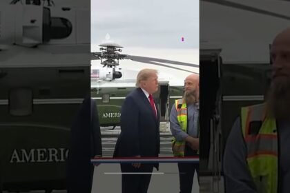 Trump speech inaudible as US networks boycott White House event | AJ #shorts