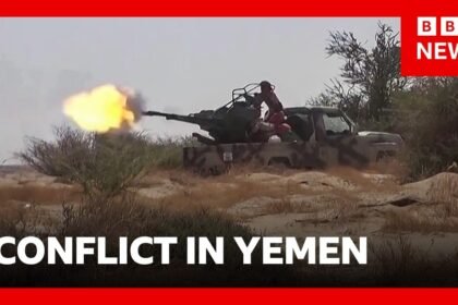 Thousands flee Yemen as Houthis and Saudi-backed forces escalate war | BBC News