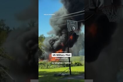 Pilot ejects before F-16 fighter jet crashes during training
