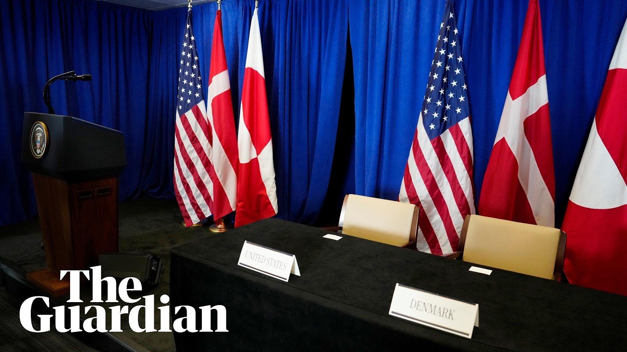 Trump along with representatives from Denmark and Greenland sign security deal – watch live