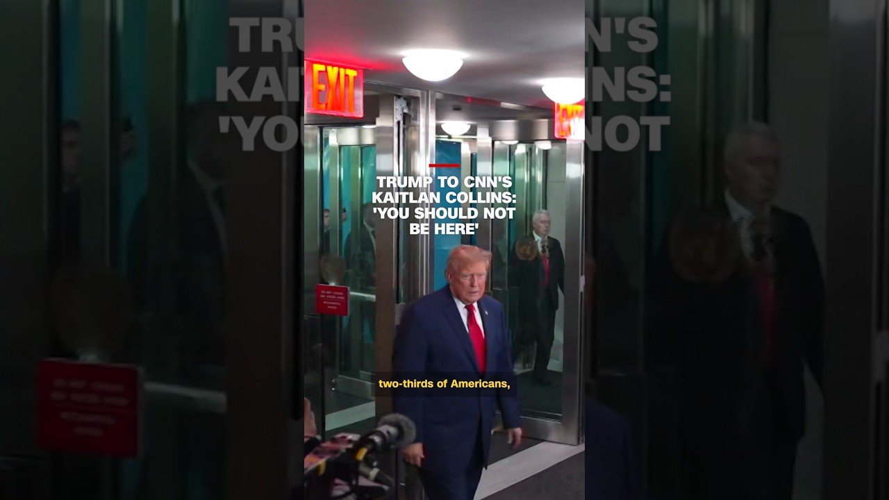 Trump to CNN's Kaitlan Collins: 'You should not be here'