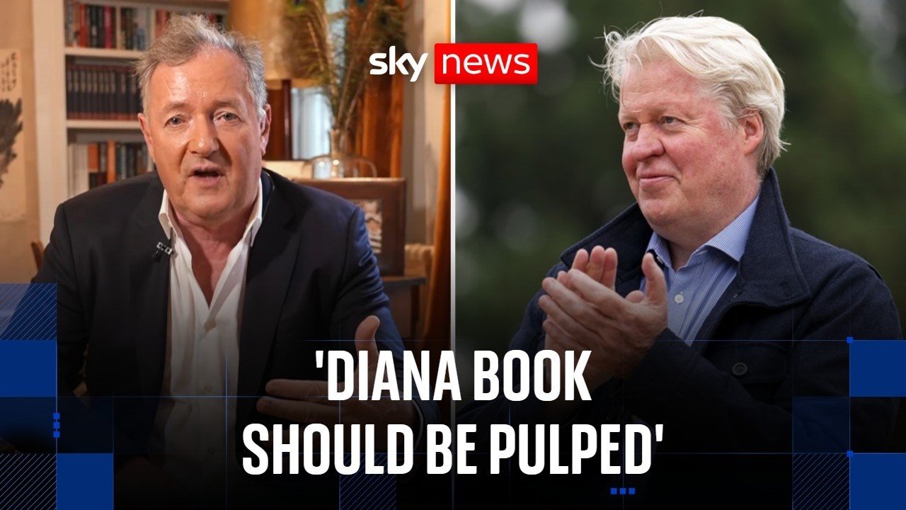 Earl Spencer apologises to Piers Morgan over errors in Princess Diana book