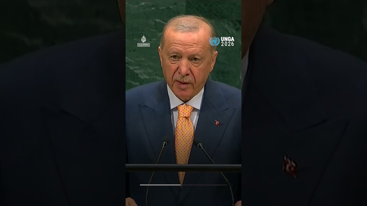 Erdogan accuses Israel of ‘genocidal mindset’ at UNGA | AJ #shorts