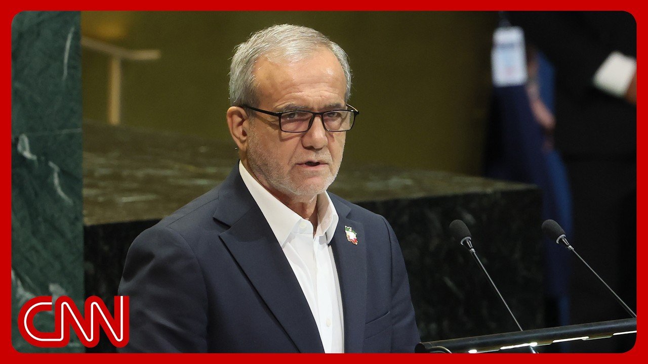 Live: Iranian President Masoud Pezeshkian addresses UN General Assembly