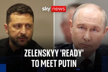 Zelenskyy tells Trump he's ready to meet Putin to end Ukraine war