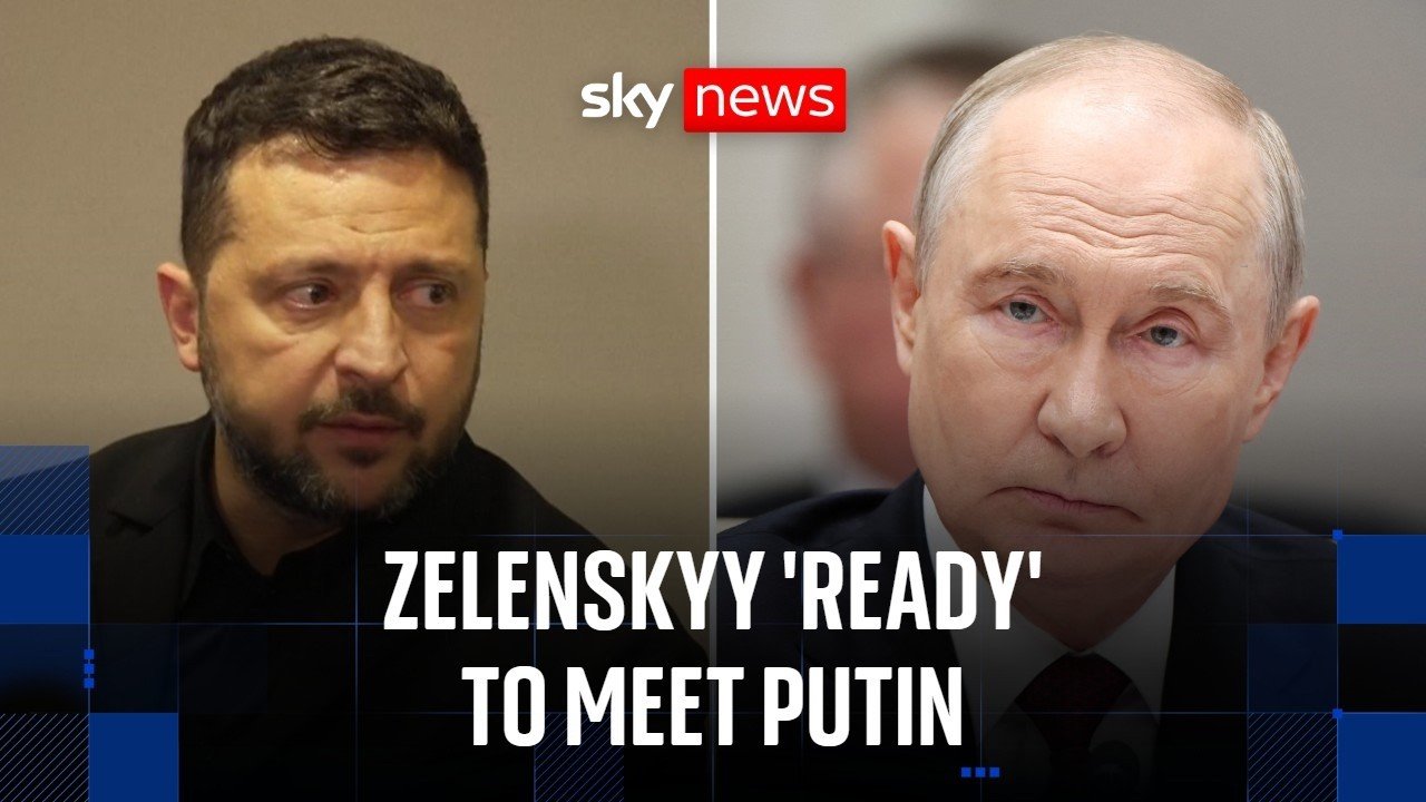 Zelenskyy tells Trump he's ready to meet Putin to end Ukraine war