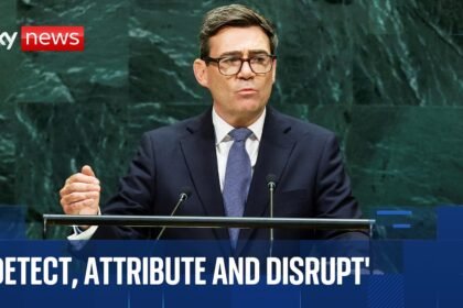 Andy Burnham gives speech at UN General Assembly