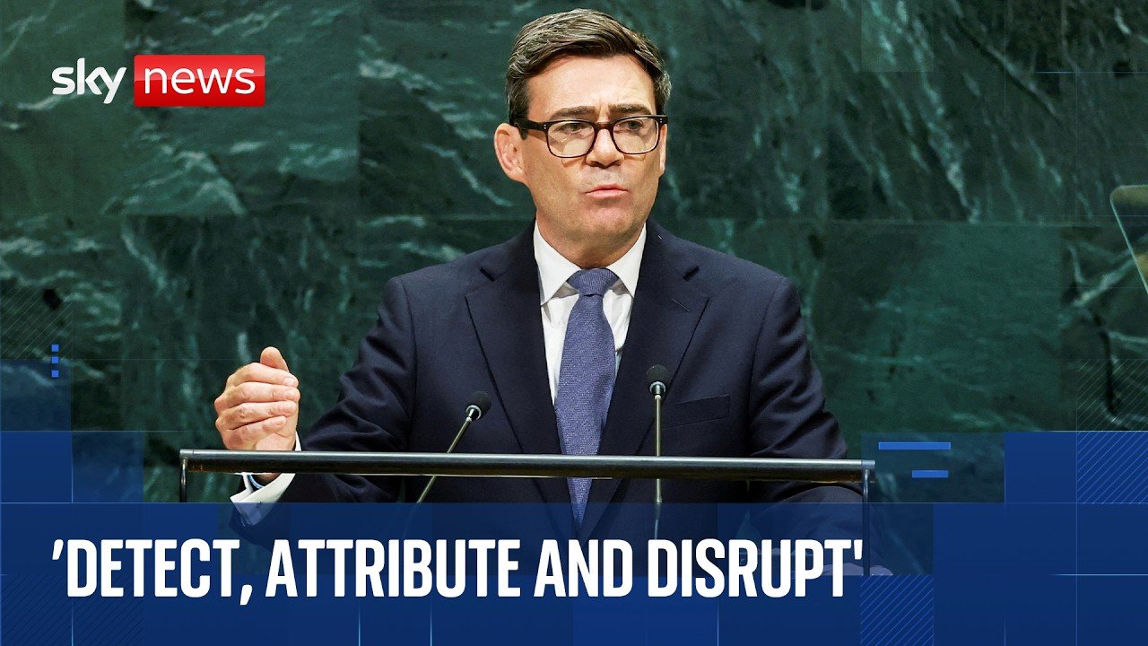 Andy Burnham gives speech at UN General Assembly