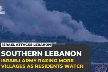 Displaced Lebanese watch as Israel demolishes southern border villages