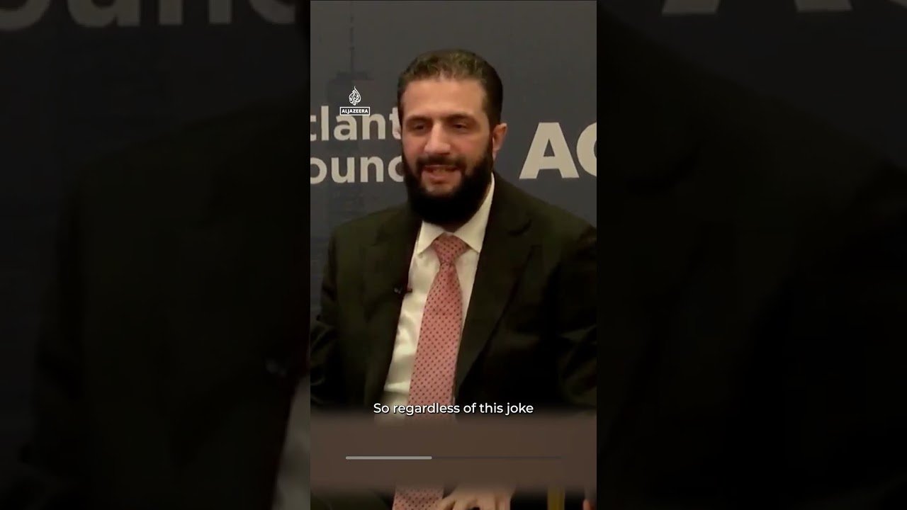 Syria’s al-Sharaa answers questions on Israel’s violations in Syria | AJ #Shorts